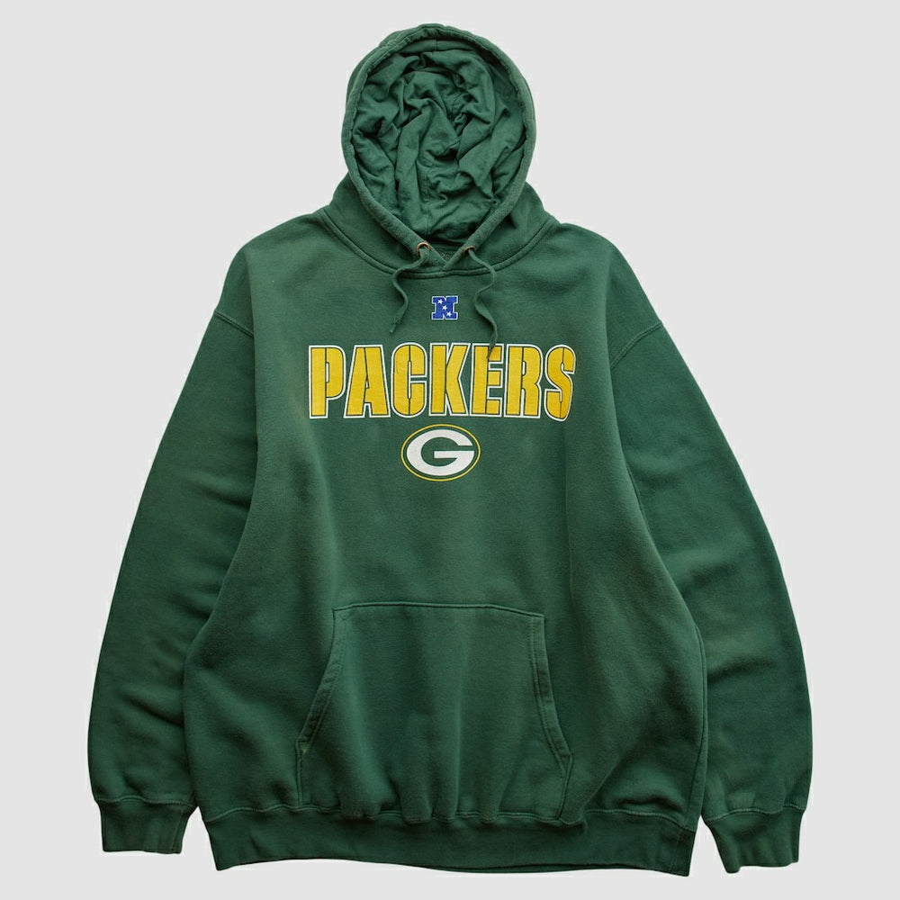 Green Bay Packers NFL 2010s Hooded Pullover Sweatshirt Green Vintage - Fanatics