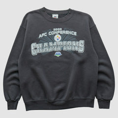 Pittsburgh Steelers NFL 2008 Pullover Sweatshirt Charcoal Vintage - Fanatics