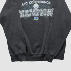 Pittsburgh Steelers NFL 2008 Pullover Sweatshirt Charcoal Vintage - Fanatics
