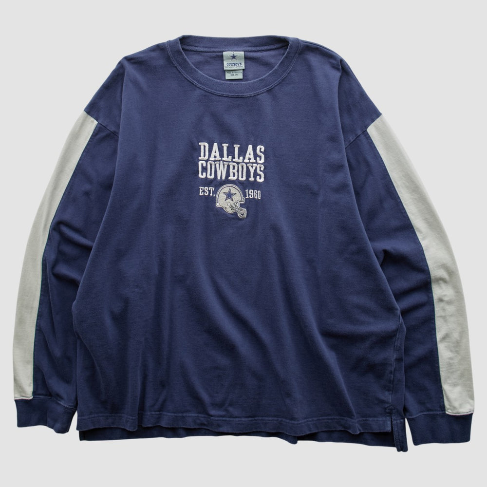 Dallas Cowboys 2000s Long Sleeve T-shirt Navy Vintage - Fanatics