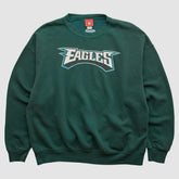 Philadelphia Eagles NFL 2000s Pullover Sweatshirt Green Vintage - Fanatics