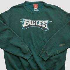 Philadelphia Eagles NFL 2000s Pullover Sweatshirt Green Vintage - Fanatics