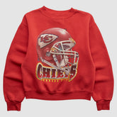 Kansas City Chiefs Lee Apparel 90s Pullover Sweatshirt Red Vintage - Fanatics