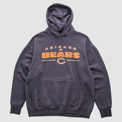 Chicago Bears NFL 2000s Hooded Pullover Sweatshirt Charcoal Vintage - Fanatics