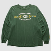 Green Bay Packers 2000s Long Sleeve T-shirt Green Vintage - Fanatics