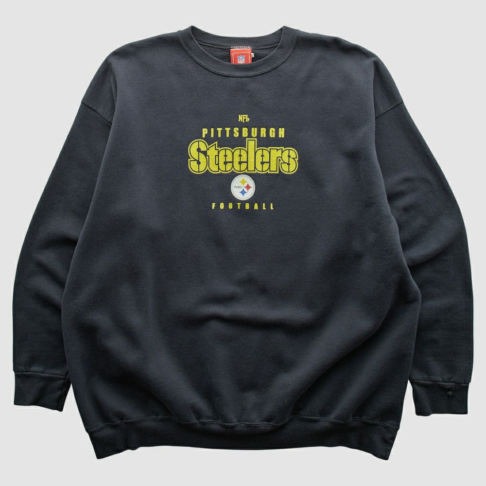 Pittsburgh Steelers NFL 2000s Pullover Sweatshirt Black Vintage - Fanatics