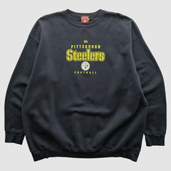 Pittsburgh Steelers NFL 2000s Pullover Sweatshirt Black Vintage - Fanatics