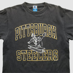 Pittsburgh Steelers Champion 1994 T-shirt Black Vintage - Fanatics