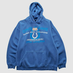 Indianapolis Colts Alstyle 2007 Hooded Pullover Sweatshirt Blue Vintage - Fanatics