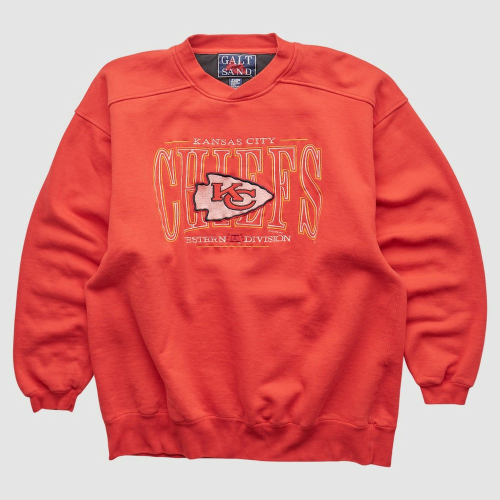 Kansas City Chiefs Galt Sand 90s Pullover Sweatshirt Red Vintage - Fanatics