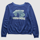 Dallas Cowboys 80s Pullover Sweatshirt Blue Vintage - Fanatics