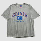New York Giants Champion 90s T-shirt Heather Gray Vintage - Fanatics