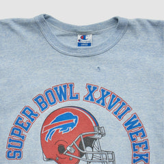 Buffalo Bills Champion 1993 T-shirt Heather Gray Vintage - Fanatics