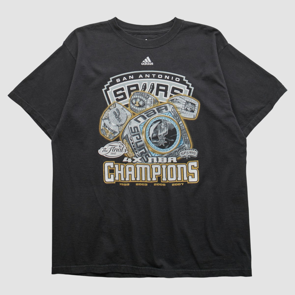 Adidas - San Antonio Spurs 2007 T-shirt - Black Vintage