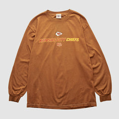 Kansas City Chiefs NFL 2000s Long Sleeve T-shirt Brown Vintage - Fanatics
