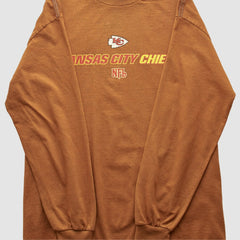 Kansas City Chiefs NFL 2000s Long Sleeve T-shirt Brown Vintage - Fanatics