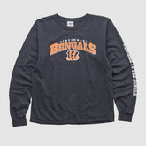Cincinnati Bengals NFL 2010s Long Sleeve T-shirt Charcoal Vintage - Fanatics