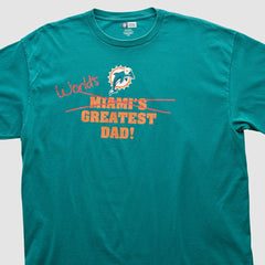 Miami Dolphins NFL 2010s T-shirt Teal Vintage - Fanatics