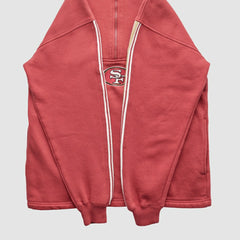 San Francisco 49ers NFL 2000s 1/4 Zip Sweatshirt Red Vintage - Fanatics