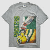 Green Bay Packers Lee Apparel 90s T-shirt Heather Gray Vintage - Fanatics