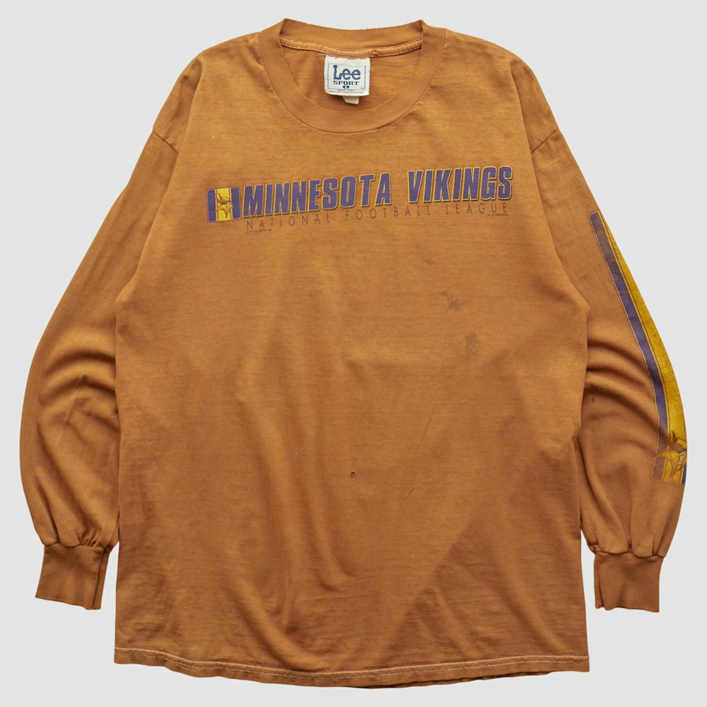 Minnesota Vikings Lee Apparel 2000s Long Sleeve T-shirt Brown Vintage - Fanatics