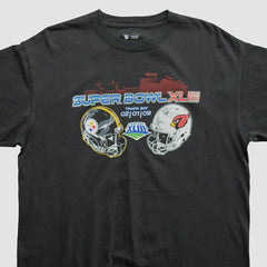 Superbowl XLIII NFL 2009 T-shirt Black Vintage - Fanatics