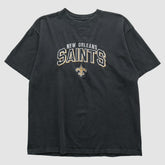 New Orleans Saints Reebok 2000s T-shirt Black Vintage - Fanatics