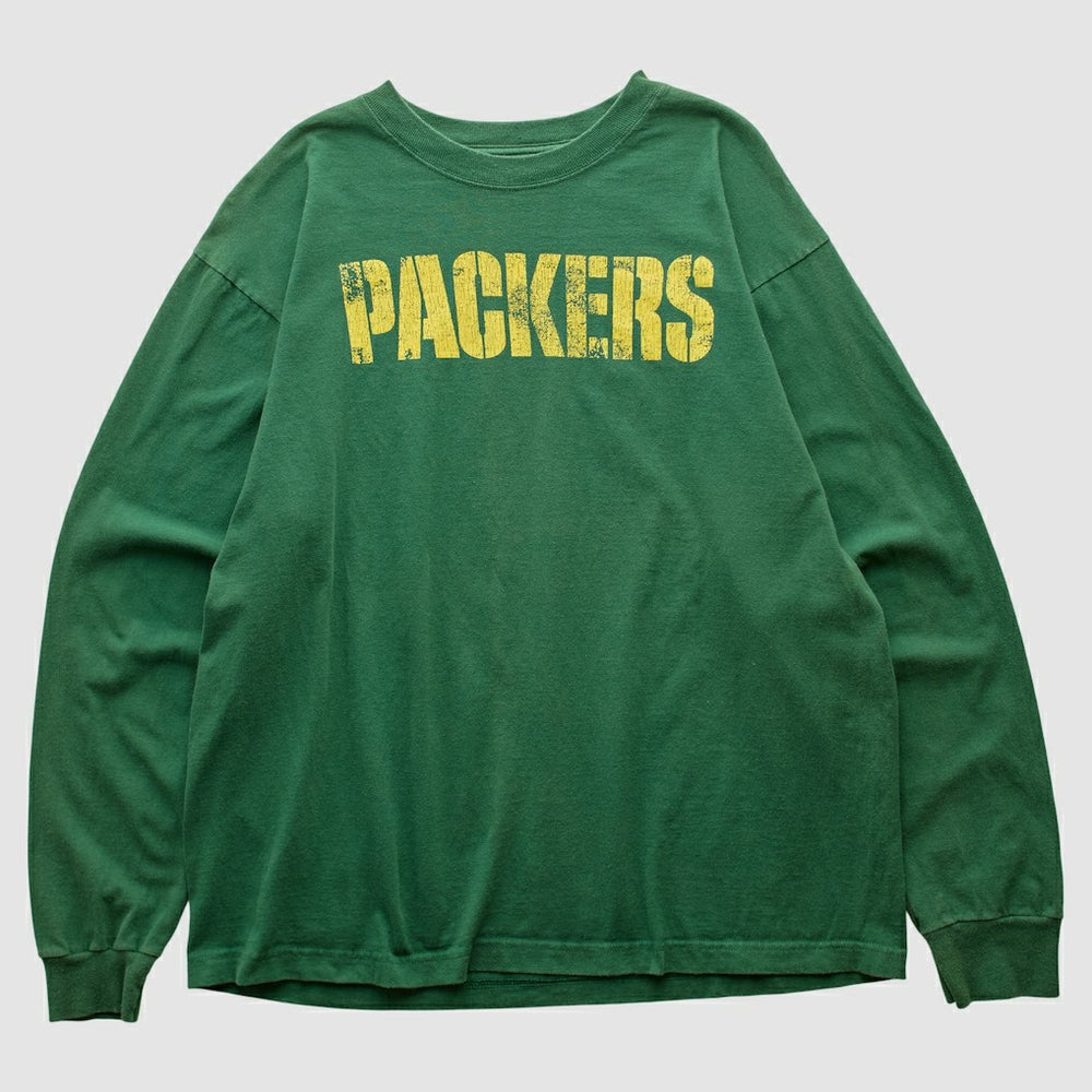 Green Bay Packers Reebok 2000s Long Sleeve T-shirt Green Vintage - Fanatics