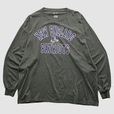 New England Patriots NFL 2010s Long Sleeve T-shirt Dark Heather Gray Vintage - Fanatics