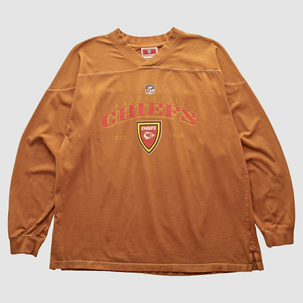 Kansas City Chiefs NFL 2000s Pullover Sweatshirt Brown Vintage - Fanatics