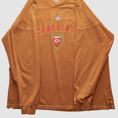 Kansas City Chiefs NFL 2000s Pullover Sweatshirt Brown Vintage - Fanatics