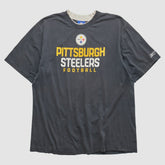 Pittsburgh Steelers Reebok 2000s T-shirt Charcoal Vintage - Fanatics
