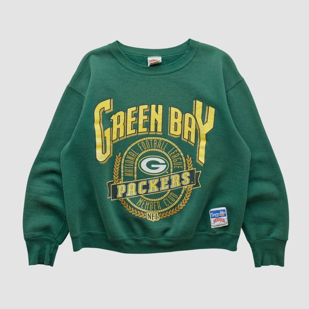Green Bay Packers Nutmeg Mills 90s Sweatshirt Green Vintage - Fanatics