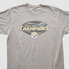 Pittsburgh Steelers Reebok 2009 T-shirt Heather Gray Vintage - Fanatics