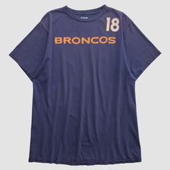 Denver Broncos Reebok 2010s T-shirt Navy Vintage - Fanatics