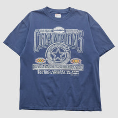 Dallas Cowboys Hanes 1996 T-shirt Navy Vintage - Fanatics
