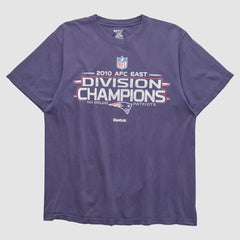 New England Patriots Reebok 2010 T-shirt Purple Vintage - Fanatics