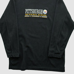 Pittsburgh Steelers NFL 2000s Pullover Sweatshirt Black Vintage - Fanatics