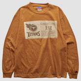 Tennessee Titans Champion 2000s Long Sleeve T-shirt Brown Vintage - Fanatics