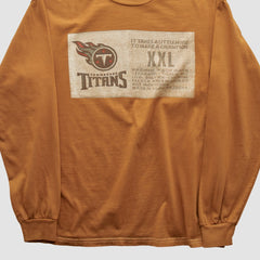 Tennessee Titans Champion 2000s Long Sleeve T-shirt Brown Vintage - Fanatics