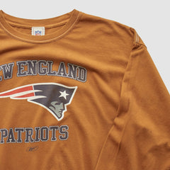 New England Patriots NFL 2000s Long Sleeve T-shirt Brown Vintage - Fanatics