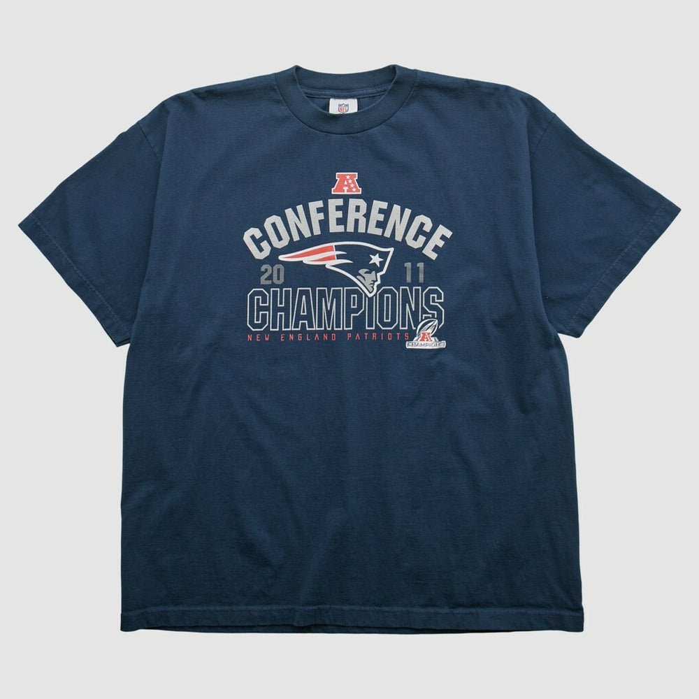 New England Patriots NFL 2011 T-shirt Navy Vintage - Fanatics