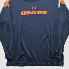 Chicago Bears NFL 2000s Long Sleeve T-shirt Navy Vintage - Fanatics
