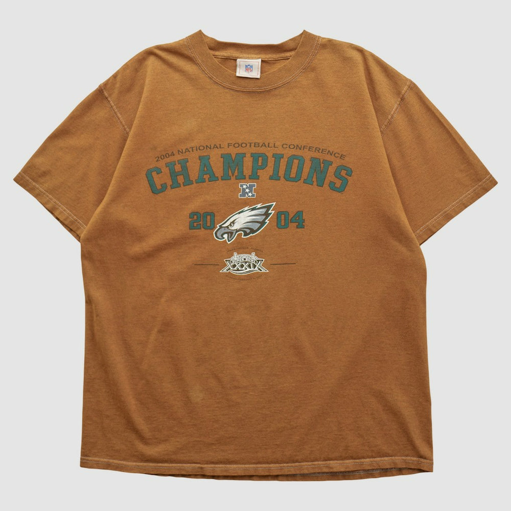 Philadelphia Eagles NFL 2004 T-shirt Brown Vintage - Fanatics