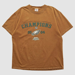 Philadelphia Eagles NFL 2004 T-shirt Brown Vintage - Fanatics