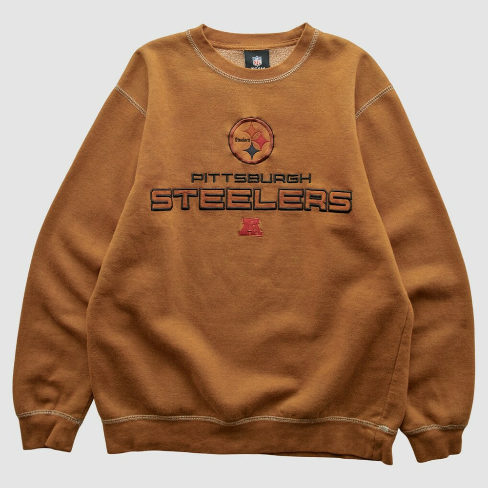 Pittsburgh Steelers Team Edition Apparel 2010s Pullover Sweatshirt Brown Vintage - Fanatics