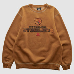 Pittsburgh Steelers Team Edition Apparel 2010s Pullover Sweatshirt Brown Vintage - Fanatics