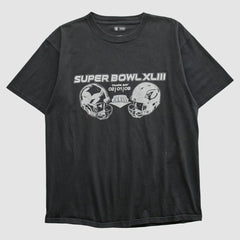 Superbowl XLIII NFL 2009 T-shirt Black Vintage - Fanatics