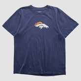 Denver Broncos Reebok 2000s T-shirt Navy Vintage - Fanatics