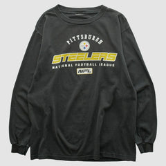Pittsburgh Steelers 2000s Long Sleeve T-shirt Black Vintage - Fanatics